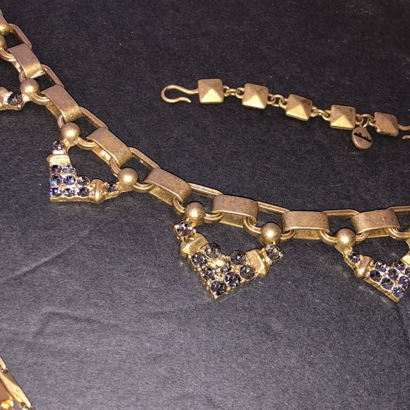 Stella and Dot multi necklace adjustable brass EUC - Picture 2 of 6